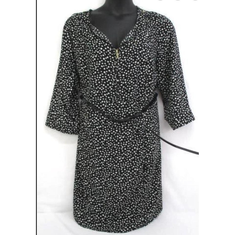 Lane‎ Bryant polka dot zip women's dress